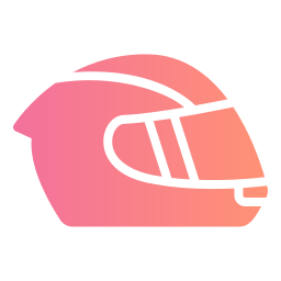 casco da corsa icona