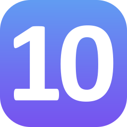 numer 10 ikona