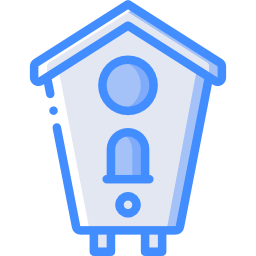 Bird house icon