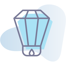 Sky lantern icon