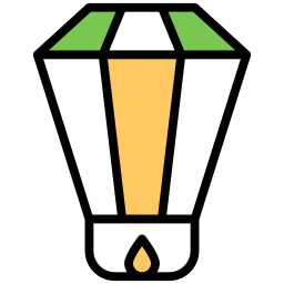 Sky lantern icon