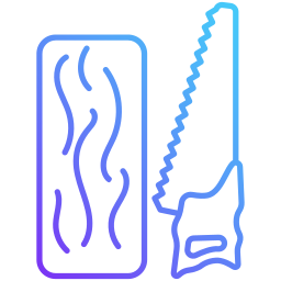 coupe de bois Icône