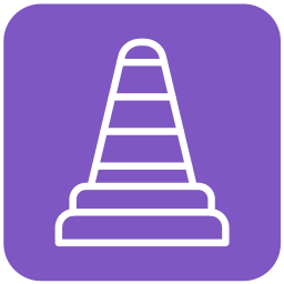 Traffic cone icon