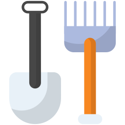 herramientas de jardín icono