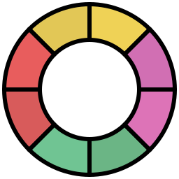 palette dei colori icona