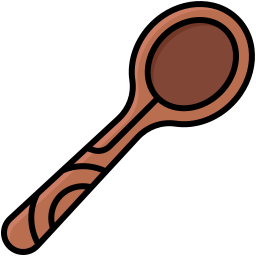 cuchara de madera icono