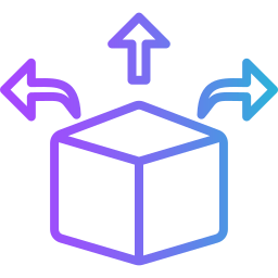 distribución icono