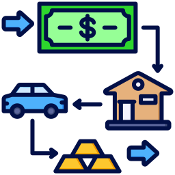 plan financier Icône