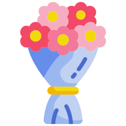 Flower bouquet icon