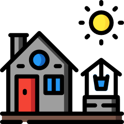 Farm house icon