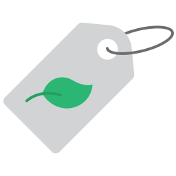 Eco tag icon