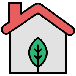 Green house icon