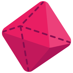oktaedr ikona