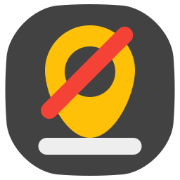 sin ubicación icono