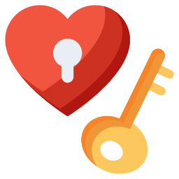 Heart lock icon