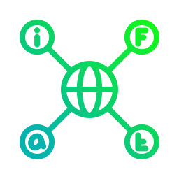 réseau mondial Icône