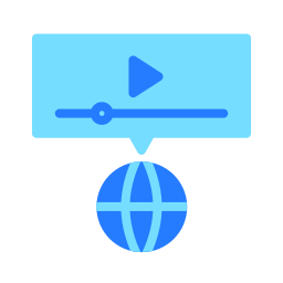 publicidad en vídeo icono