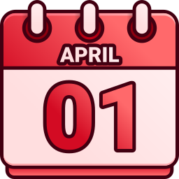 1 de abril icono