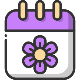 Spring calendar icon