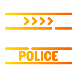 linea di polizia icona