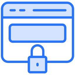 sicurezza del sito web icona