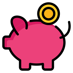 Piggy bank icon