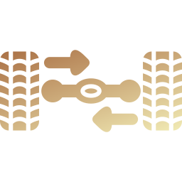 alineación de las ruedas icono