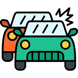 Car accident icon