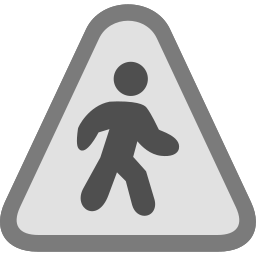 Pedestrian crossing icon