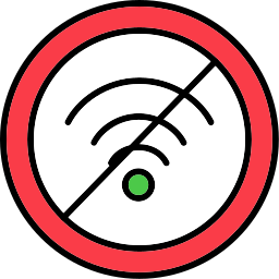 nessuna connessione wi-fi icona