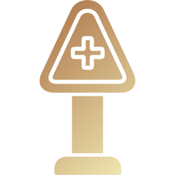 Cross road icon