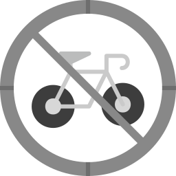 No bicycle icon
