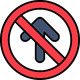 vietato l'accesso icona