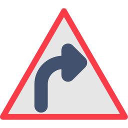 Right bend icon