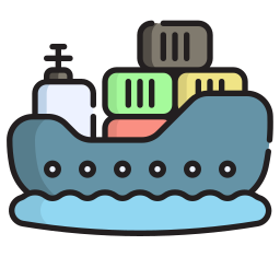 Cargo ship icon