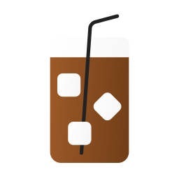 Ice coffee icon