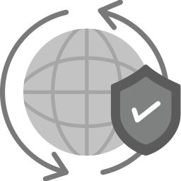 Worldwide security icon