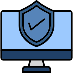 Computer insurance icon