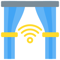 Smart curtain icon