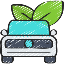 Eco car icon