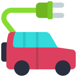 Electric car icon