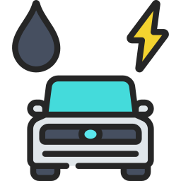 Hybrid car icon