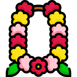 collana di fiori icona