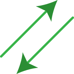 Diagonal arrows icon