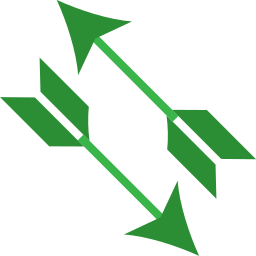 Diagonal arrows icon