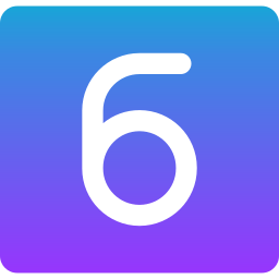 numer 6 ikona