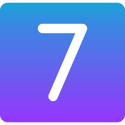 numéro 7 Icône