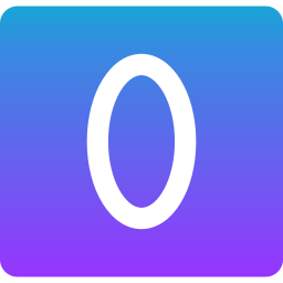 Number zero icon