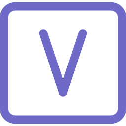 Letter v icon