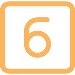 número 6 icono